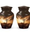 Jesus Christ Cross Urn in Aluminium, Classic Design Urn.