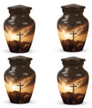 Jesus Christ Cross Urn in Aluminium, Classic Design Urn.