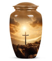 Large Jesus Cross Memorial Urn in classic design.