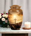 Large Jesus Cross Memorial Urn in classic design.