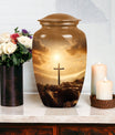 Large Jesus Cross Memorial Urn in classic design.