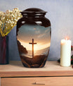 Ocean Jesus Cross 3 Inch Classic Aluminium Urn.