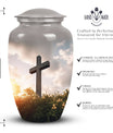 Jesus Christ cross Cremation classic urn for adults ashes