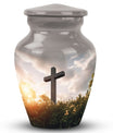 Jesus Christ cross Cremation classic urn for adults ashes