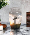 Jesus Christ cross Cremation classic urn for adults ashes