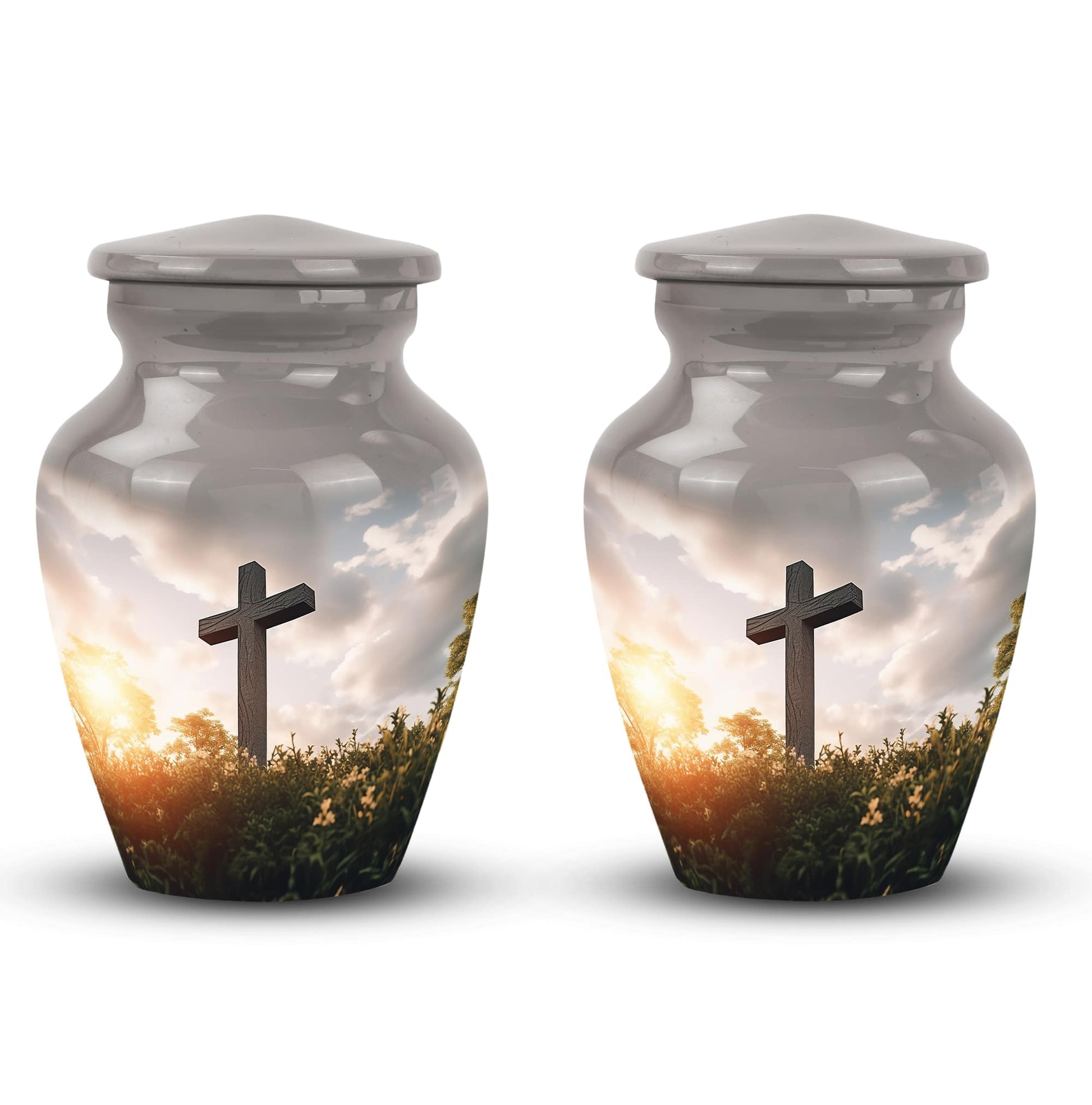 Jesus Christ cross Cremation classic urn for adults ashes