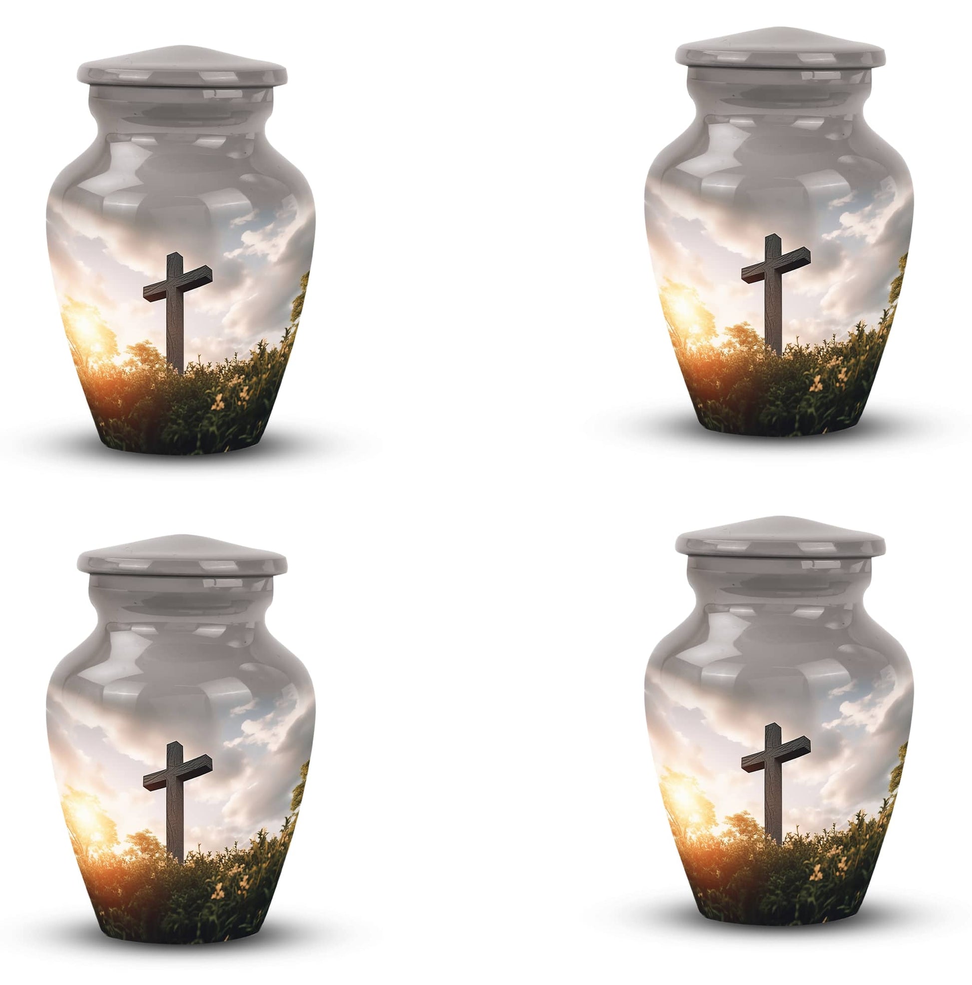 Jesus Christ cross Cremation classic urn for adults ashes