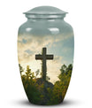 Jesus Christ cross Memorial Urn, Classic Large Urn for Ashes