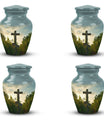 Jesus Christ cross Memorial Urn, Classic Large Urn for Ashes