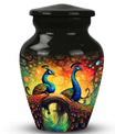 Peacock Urn for Ashes, comes with personalized engraving