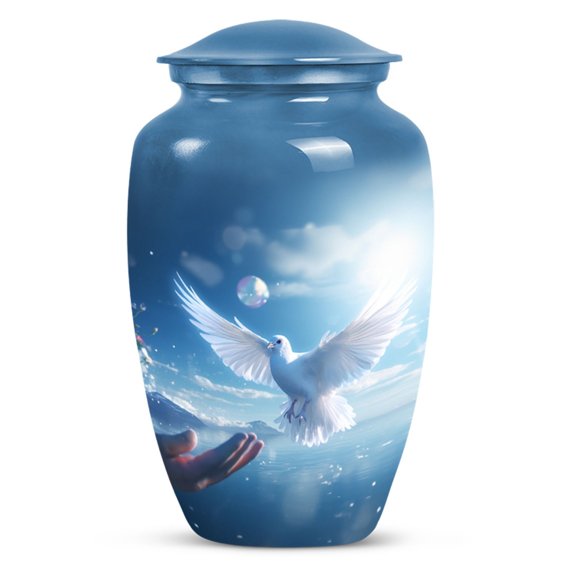 Classic 10-inch Dove Urn for Human Ashes