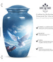 Classic 10-inch Dove Urn for Human Ashes