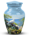 Classic Dove Memorial Urn, large urn for human ashes.