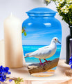 Custom dove cremation urn in classic design.