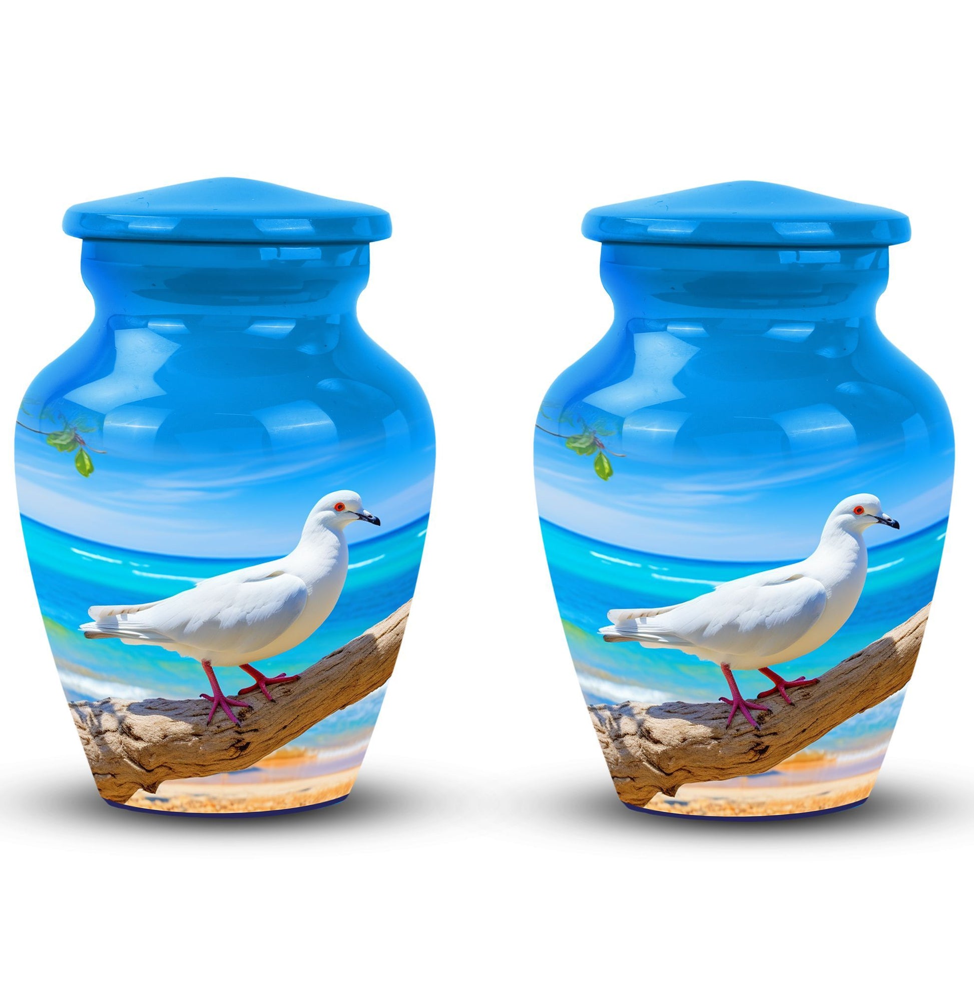 Custom dove cremation urn in classic design.