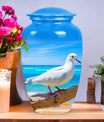 Custom dove cremation urn in classic design.