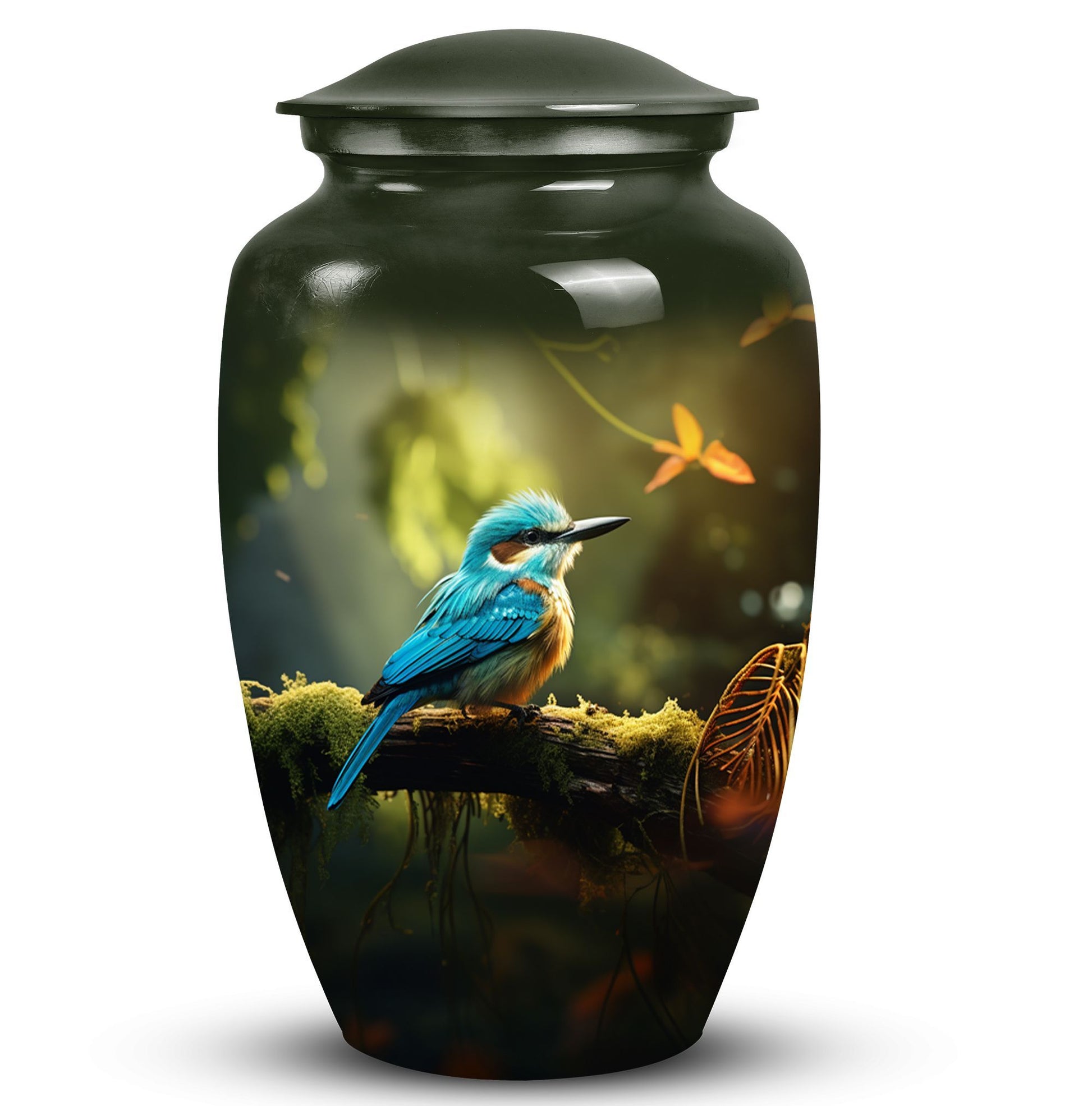 Blue Sparrow Classic Urn, Cremation Urn for Ashes