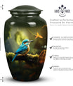 Blue Sparrow Classic Urn, Cremation Urn for Ashes