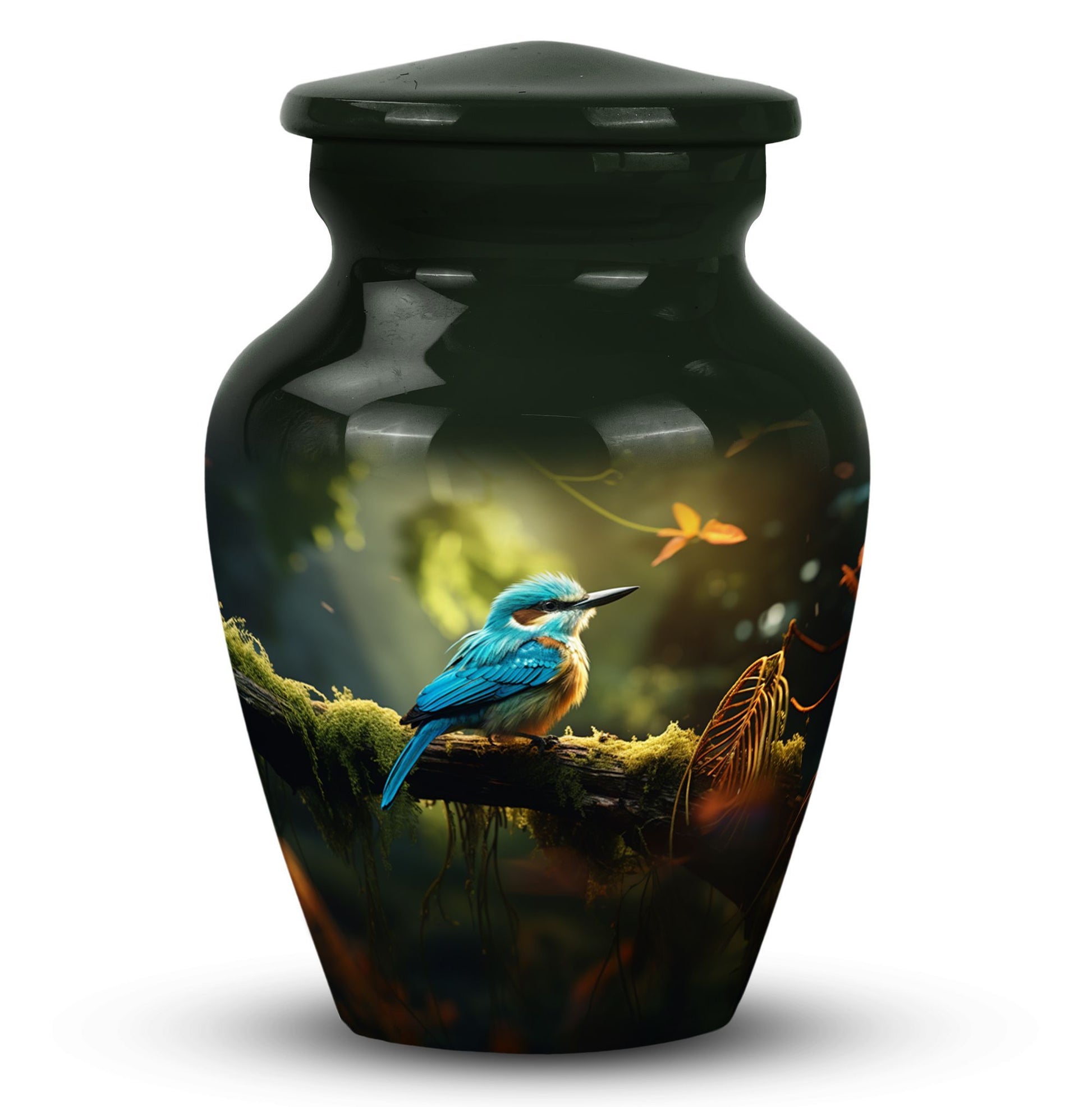 Blue Sparrow Classic Urn, Cremation Urn for Ashes