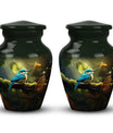 Blue Sparrow Classic Urn, Cremation Urn for Ashes