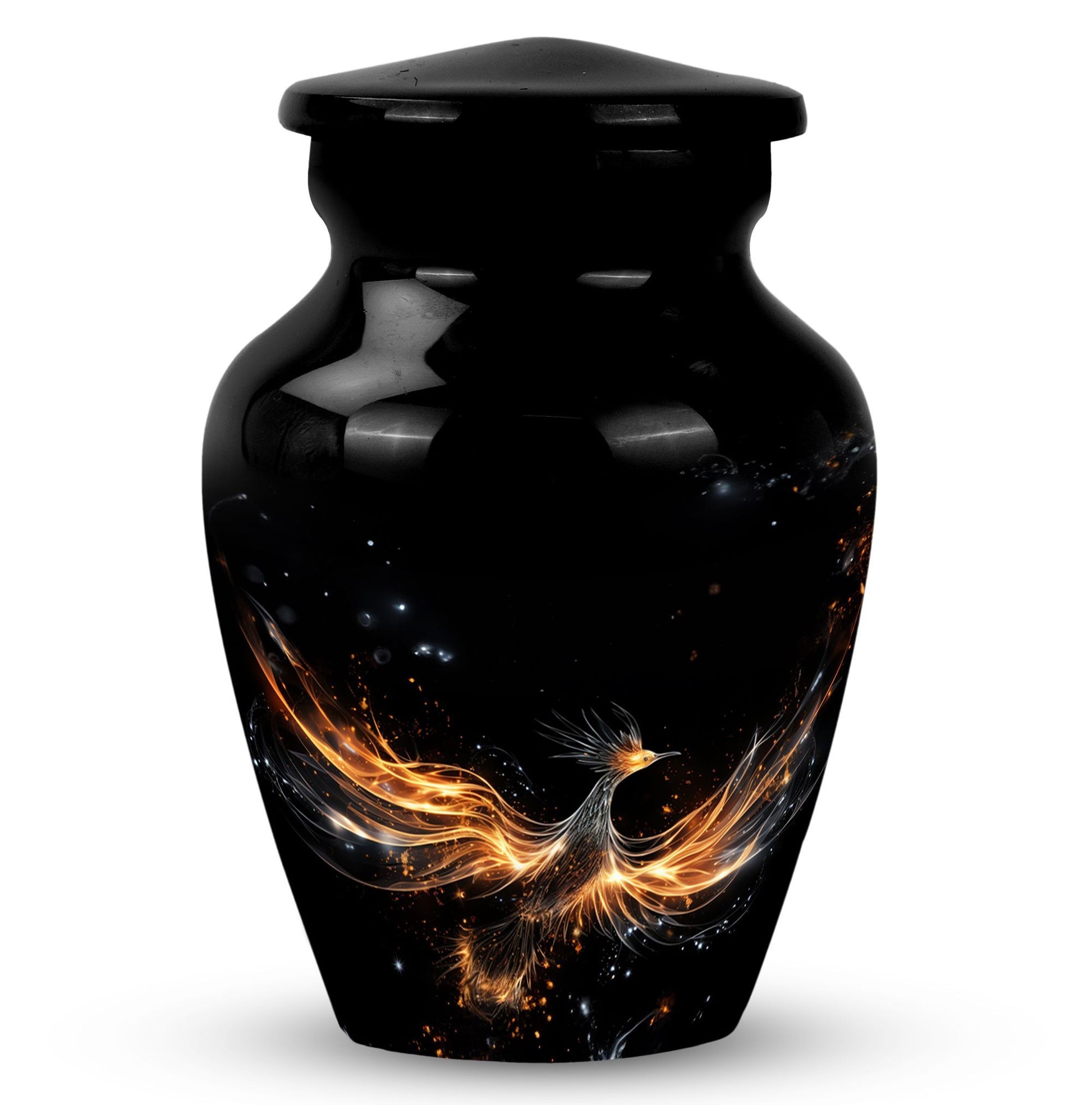 Shining Phoenix Large Cremation Urn.