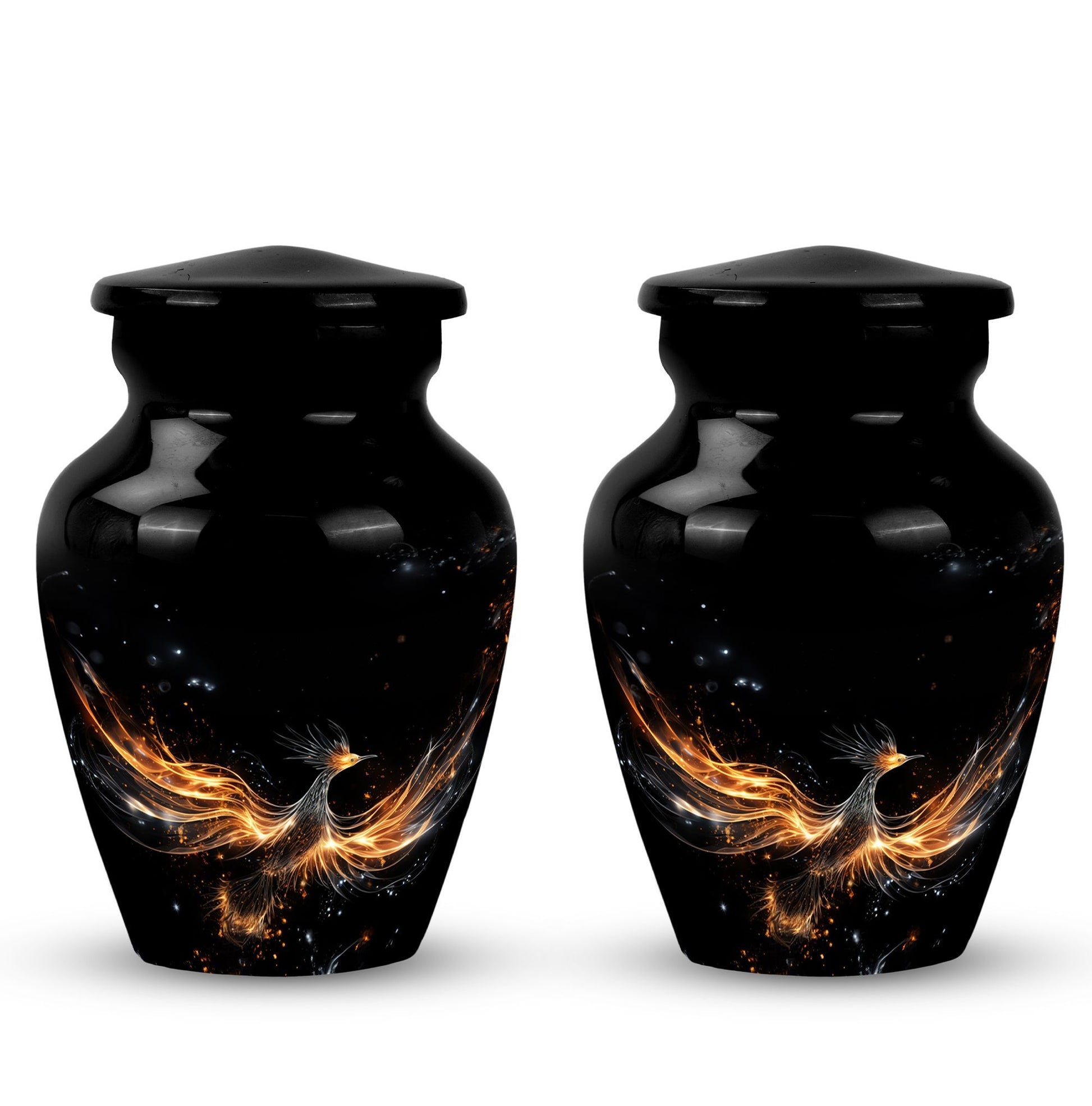 Shining Phoenix Large Cremation Urn.