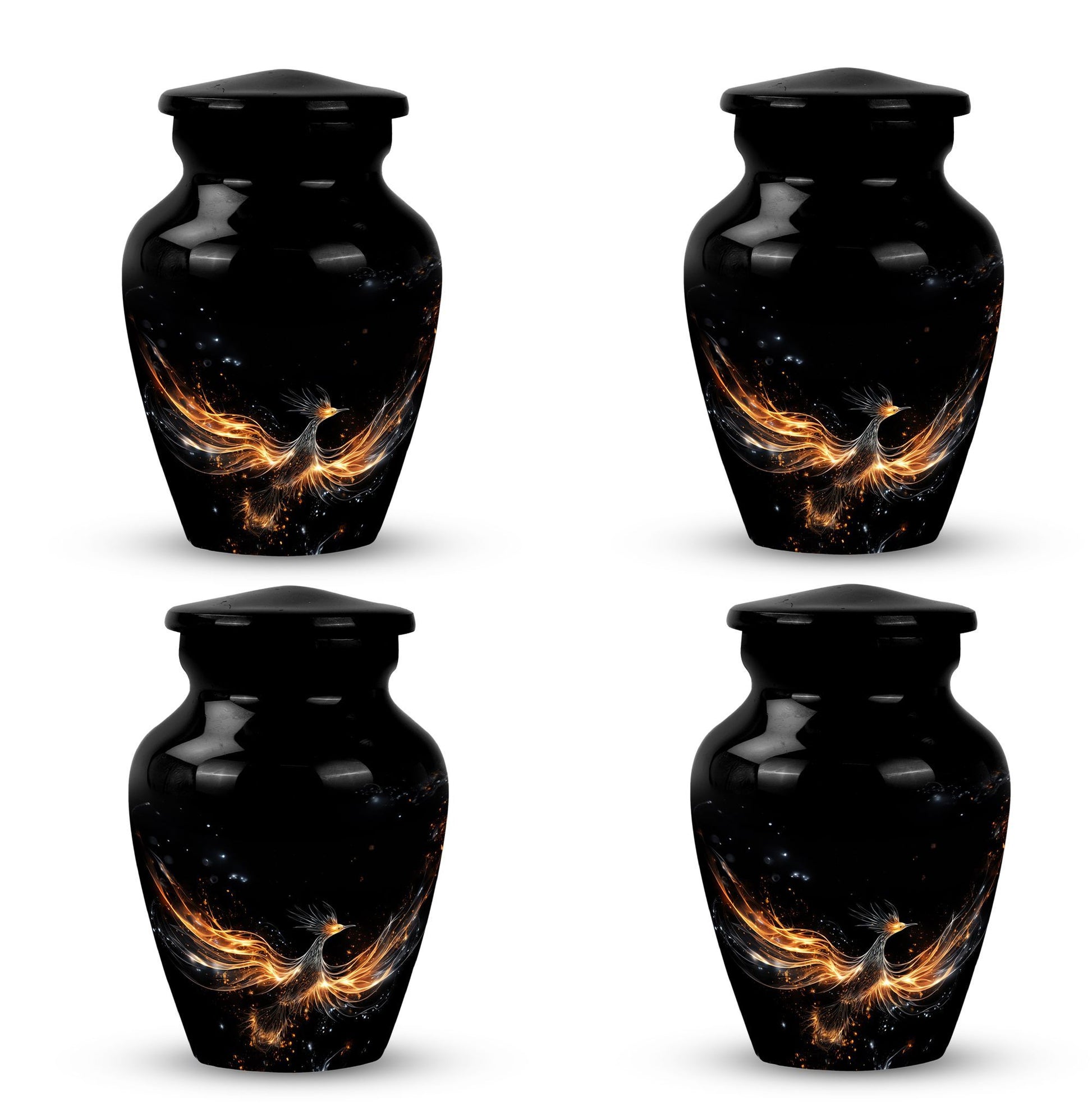 Shining Phoenix Large Cremation Urn.