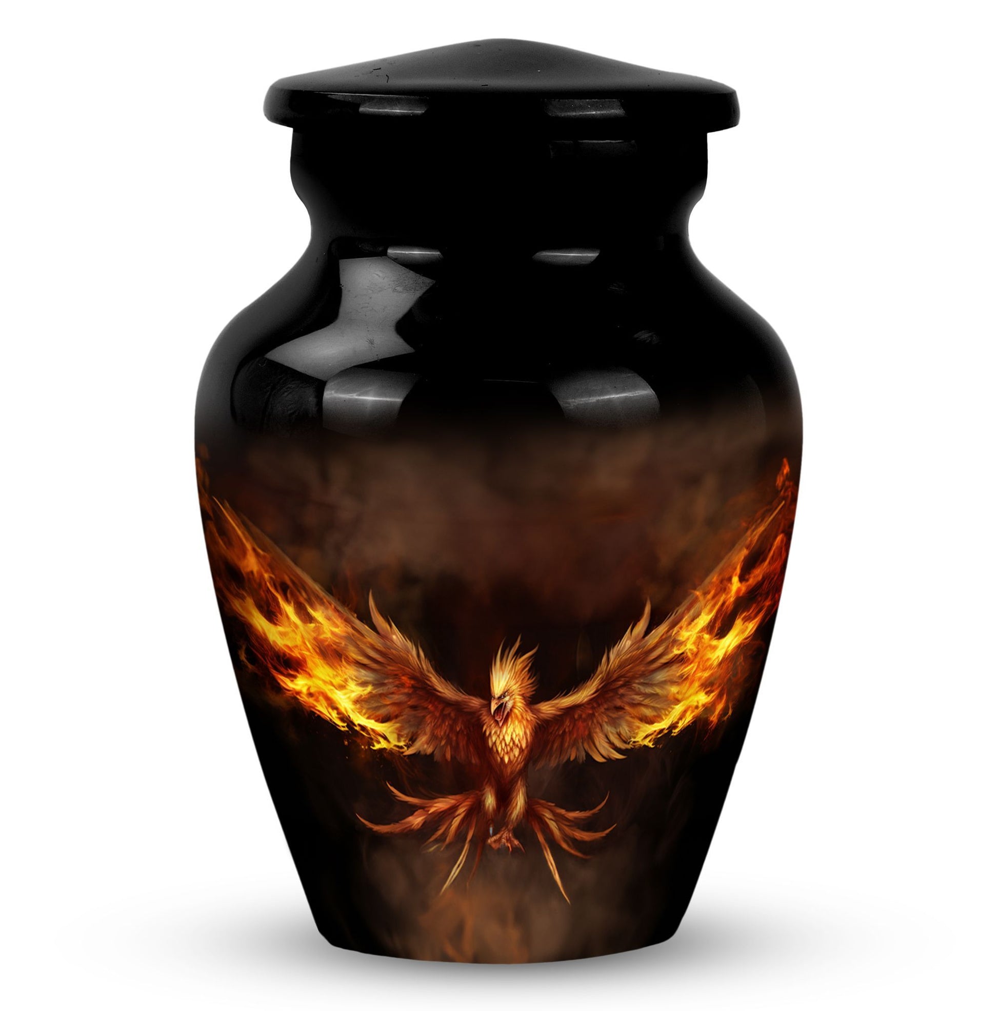 Angry Phoenix memorial urn, a large urn for human ashes.