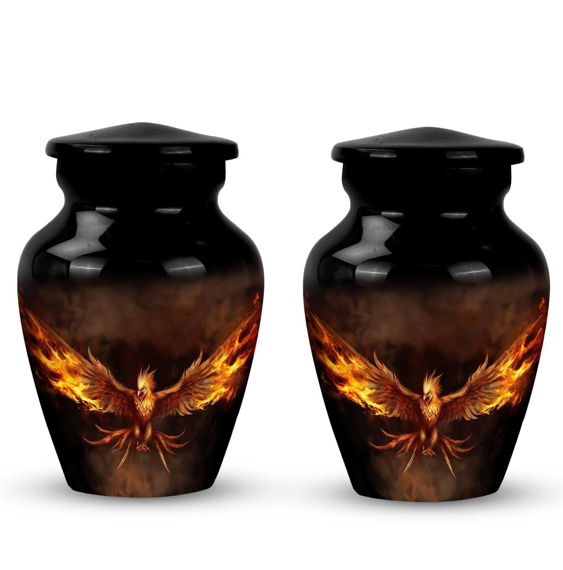 Angry Phoenix memorial urn, a large urn for human ashes.