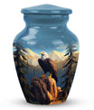 Large Eagle in Mountains Cremation Urn.