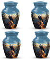 Large Eagle in Mountains Cremation Urn.