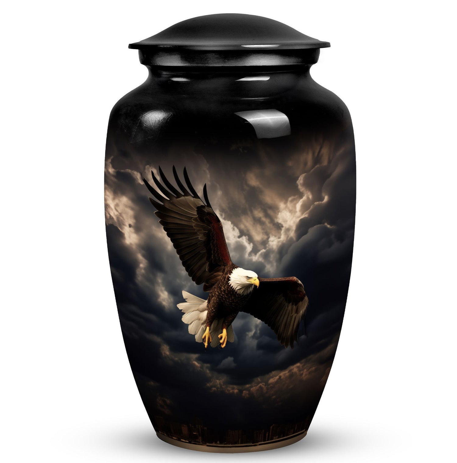 Decorative Classic Urn, Large Eagle Urn for Human Ashes.