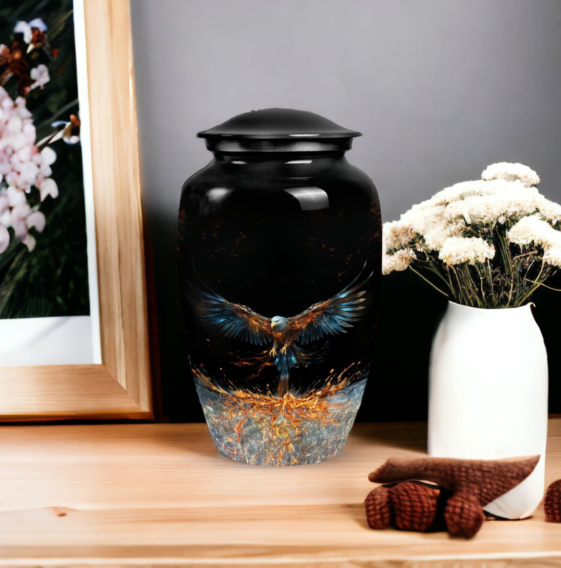 Eagle Cremation Urn, 3 Inch Classic Design.