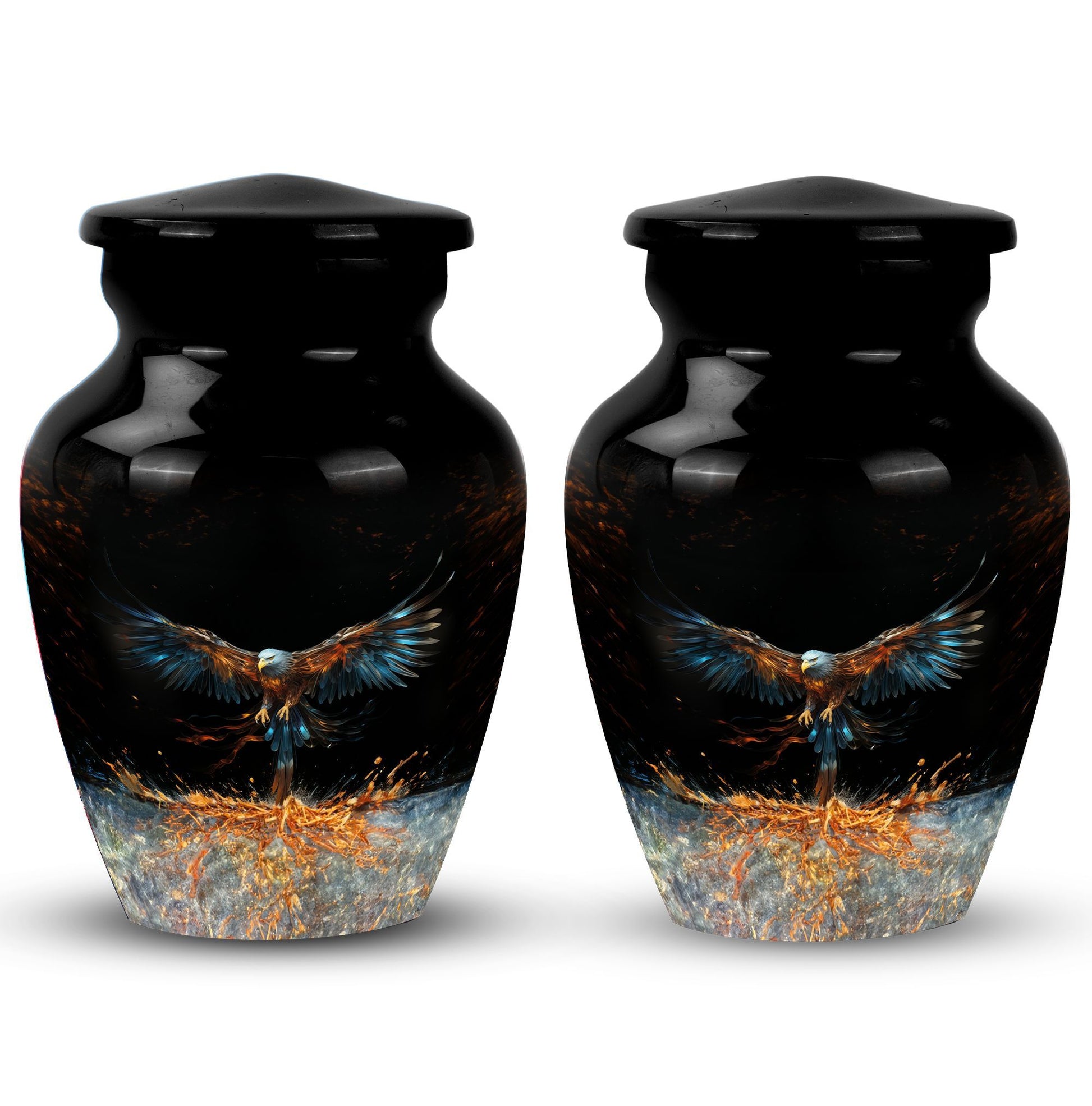 Eagle Cremation Urn, 3 Inch Classic Design.