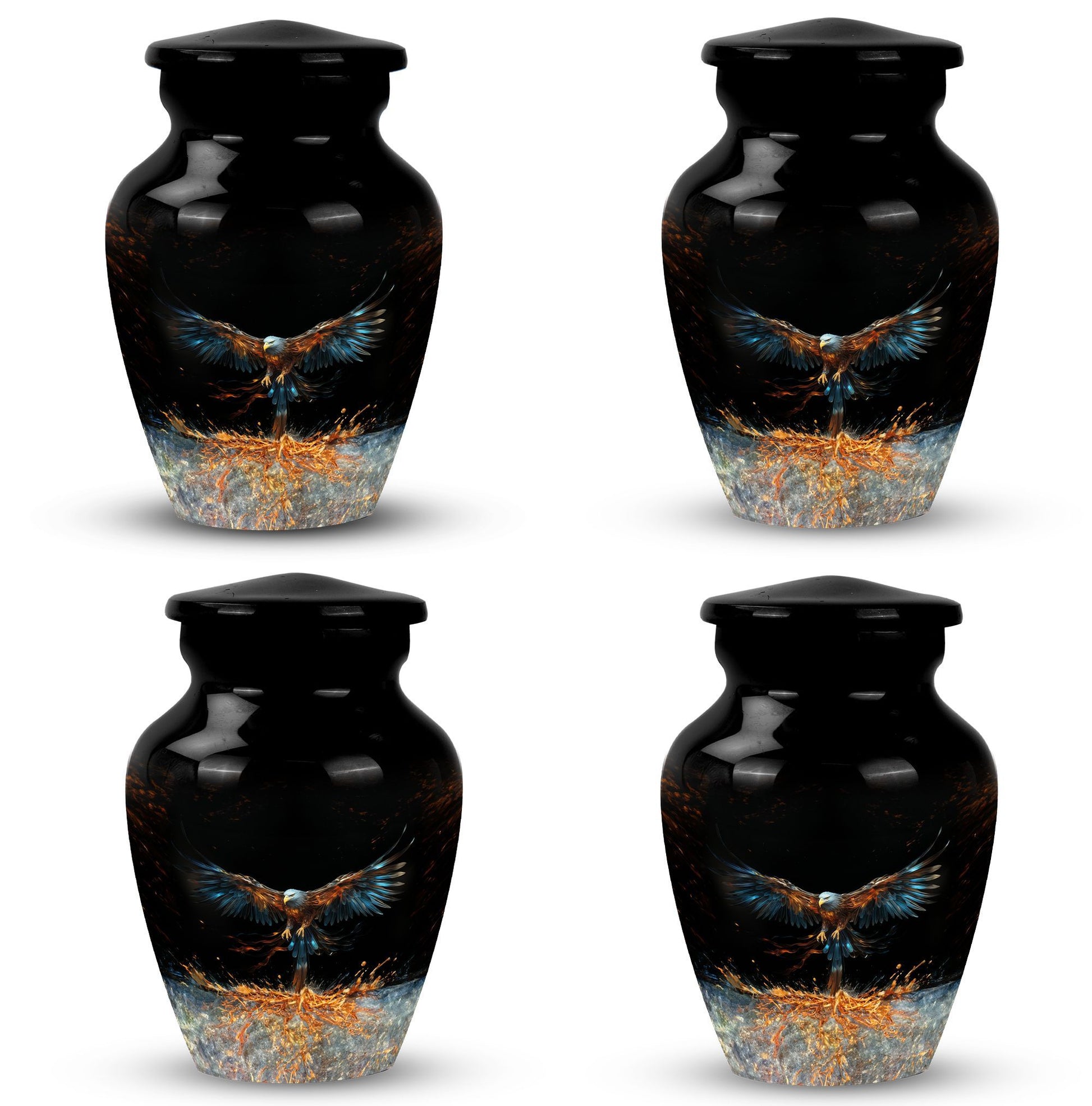 Eagle Cremation Urn, 3 Inch Classic Design.