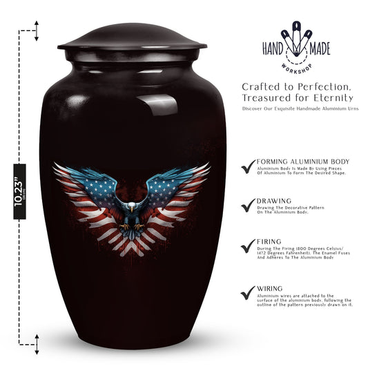 Large Classic Eagle Urn for Human Ashes.