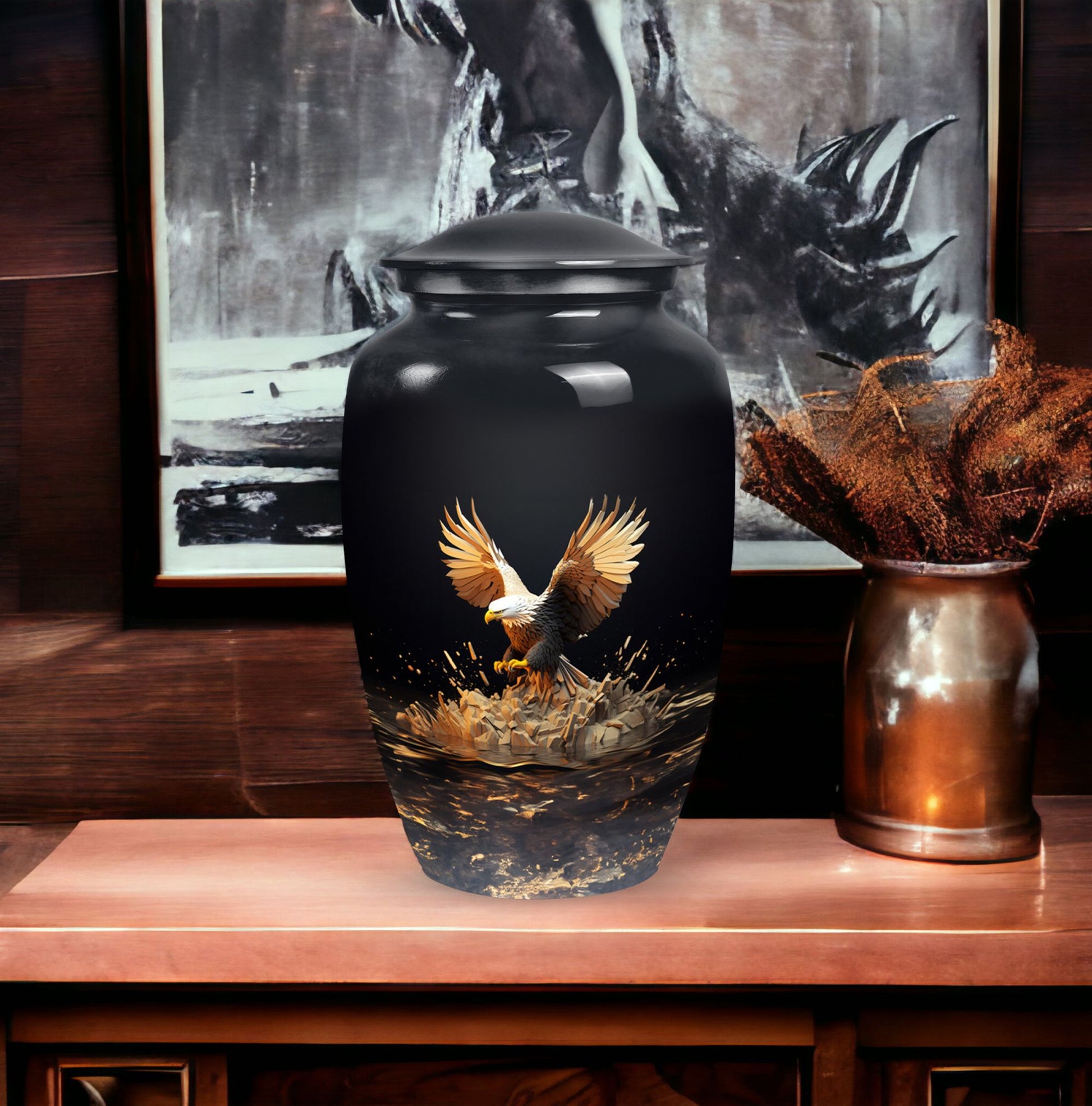 Cremation Urn, a Classic Urn with engraving option.