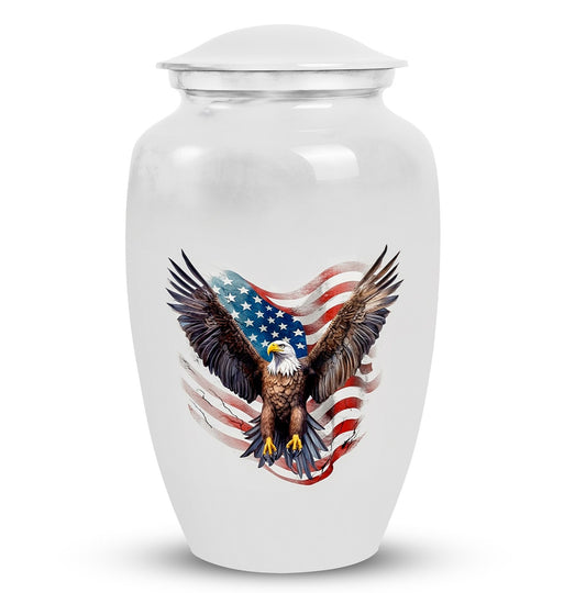 Classic 3-inch Eagle Urn for Human Ashes,Aluminium Large Urn