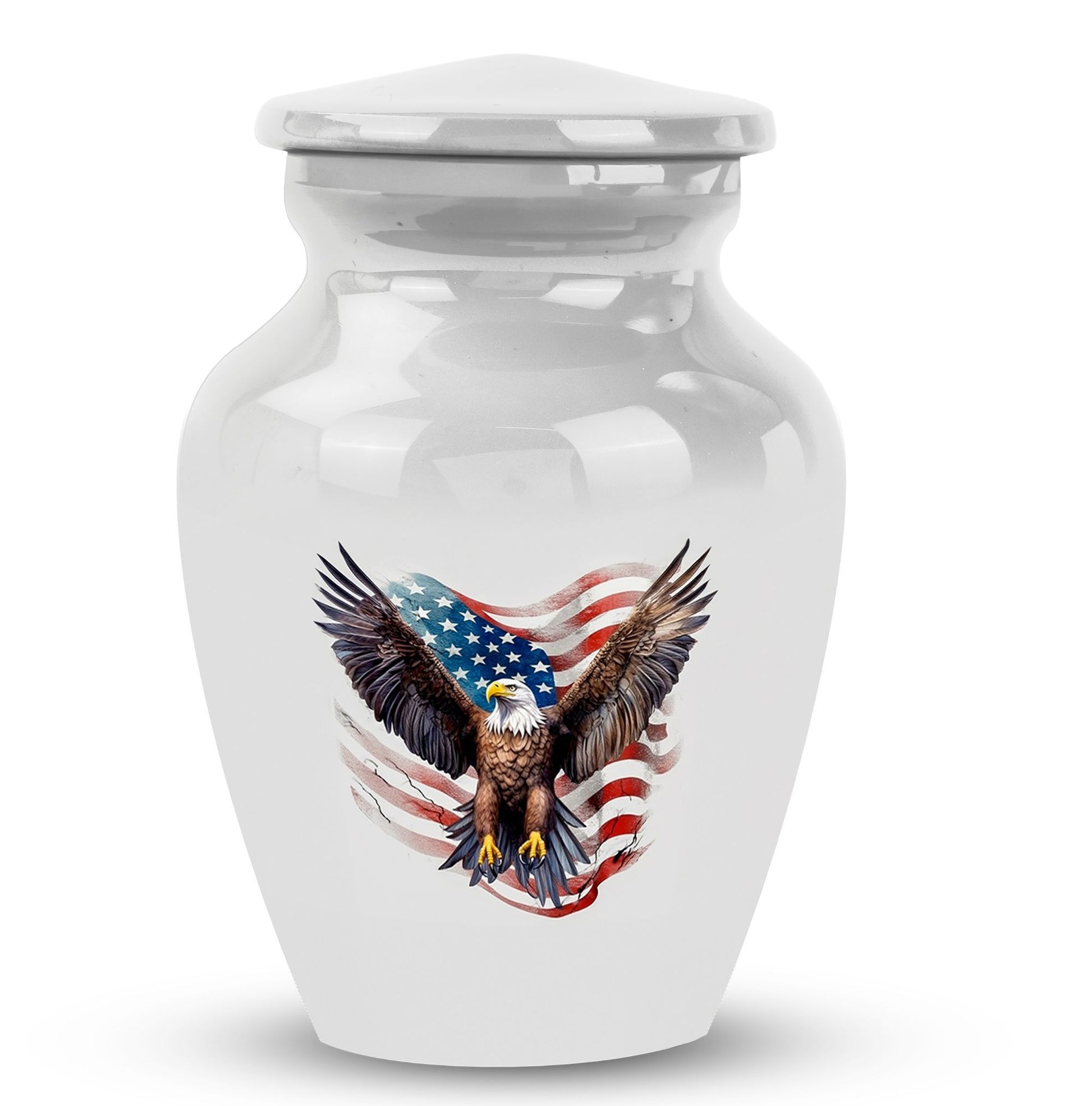 Classic 3-inch Eagle Urn for Human Ashes,Aluminium Large Urn