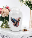 Classic 3-inch Eagle Urn for Human Ashes,Aluminium Large Urn