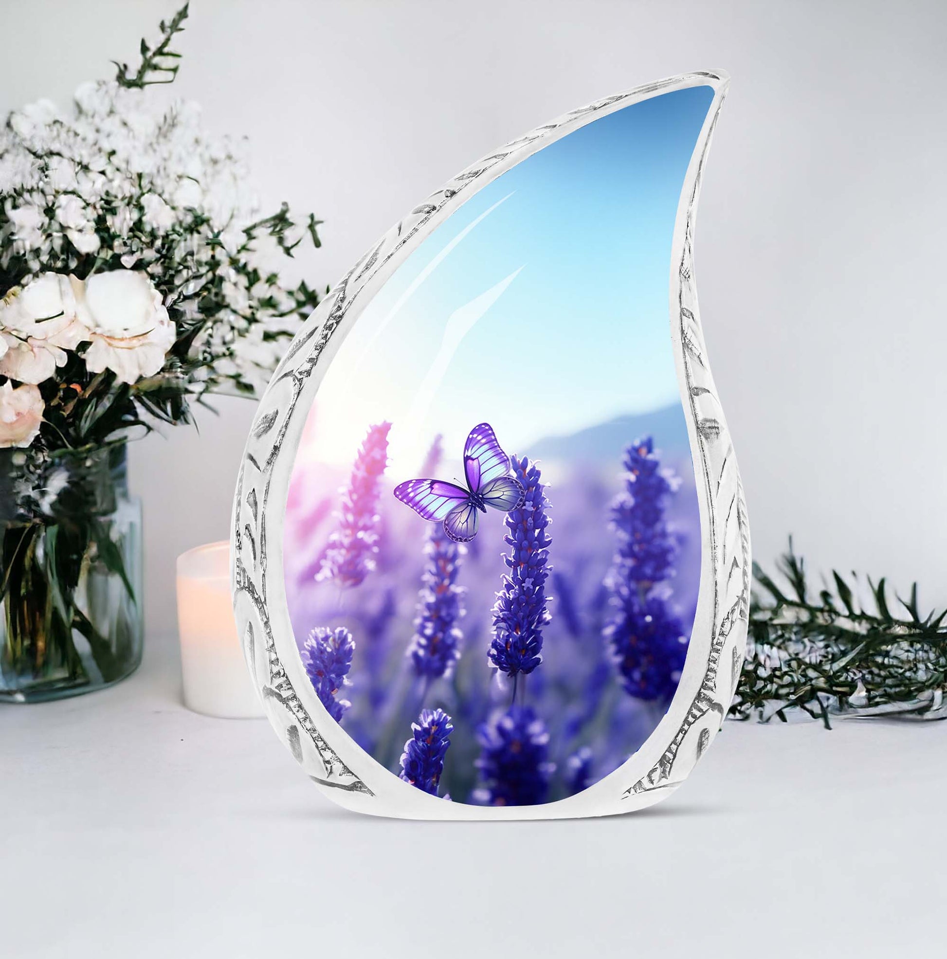 Magical Butterfly Cremation Urn in classic design