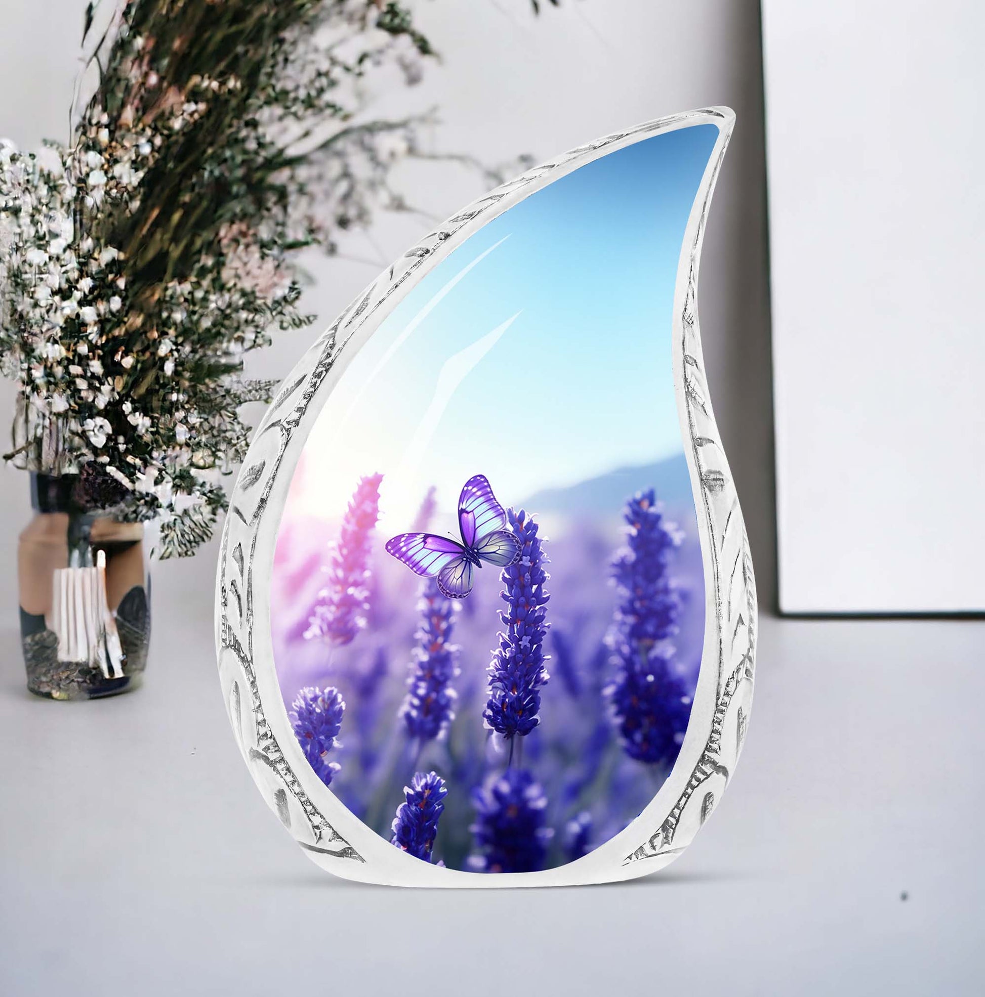 Magical Butterfly Cremation Urn in classic design