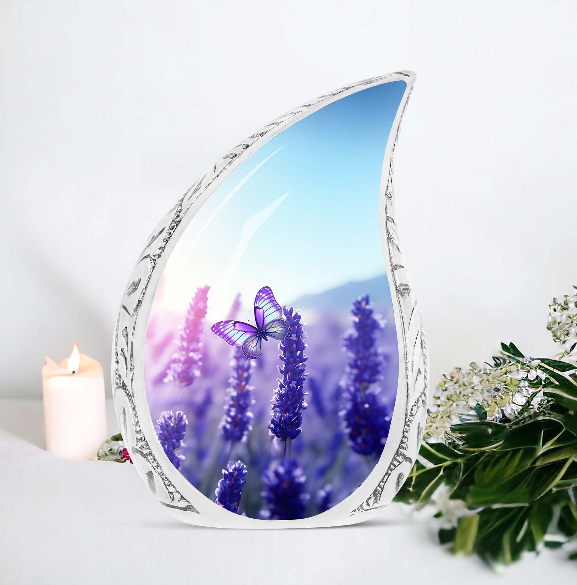 Magical Butterfly Cremation Urn in classic design