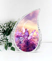 Butterflies in Forest Memorial Aluminium Cremation Urn