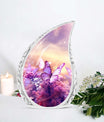 Butterflies in Forest Memorial Aluminium Cremation Urn