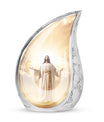 Jesus Christ with Holy Cross 3-inch Classic Aluminium Urn