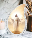 Jesus Christ with Holy Cross 3-inch Classic Aluminium Urn