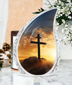 Jesus Christ large aluminum urn for human ashes