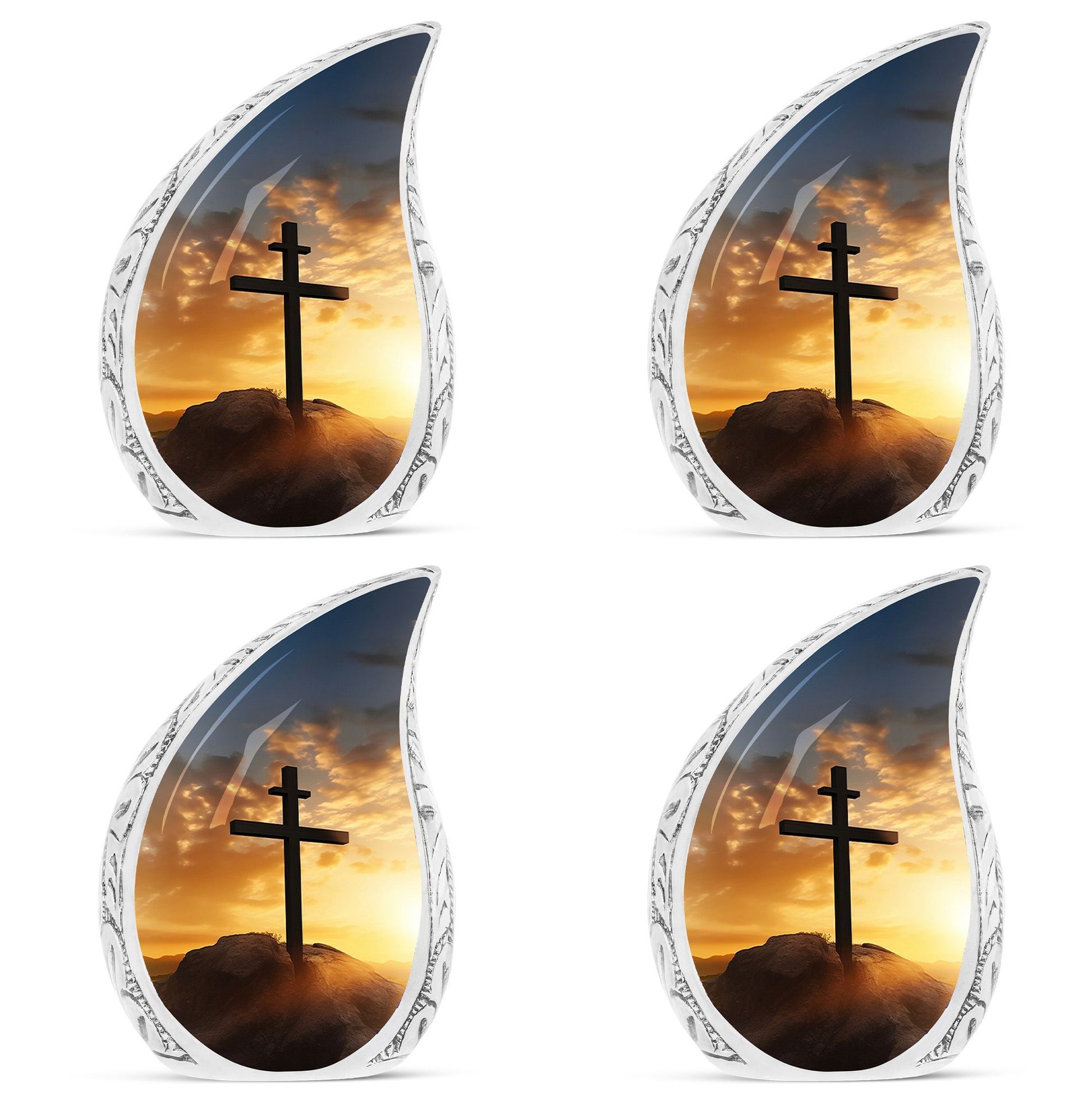 Jesus Christ large aluminum urn for human ashes