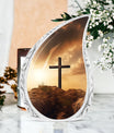 Jesus Christ Cross urn for cremation.